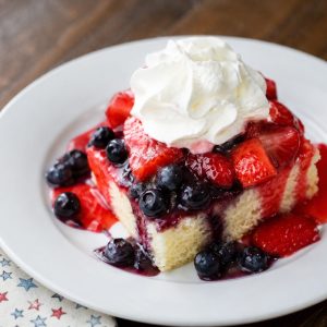 Red White & Blue Shortcake (July 4th)