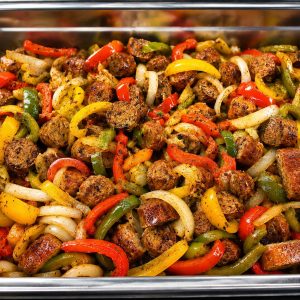 Sausage with Peppers and Onions
